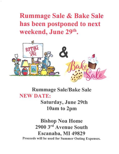 escanaba online rummage sale.